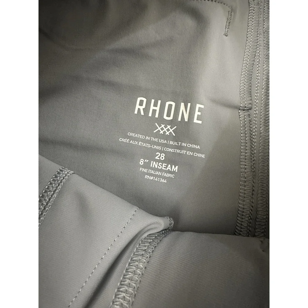 Rhône Performance Resort Shorts Men's Size 28 Smoked Pearl Gray 8